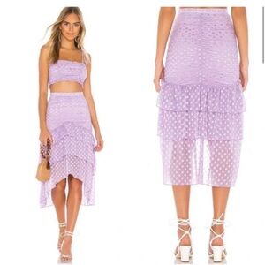 Majorelle maxi skirt